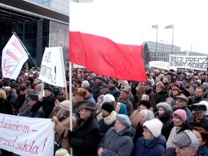 W ciągu minionych 15 lat AWPL wielokrotnie zwoływała wiece i pikiety w obronie interesów Polaków na Litwie  Fot. Marian Paluszkiewicz