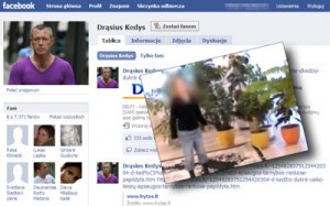 Podejrzewany o wymierzenie kary krzywdzicielom swojej córki Drąsius Kedys ma na Litwie szereg zwolenników, również w popularnym Facebook’u Kolaż Marian Paluszkiewicz