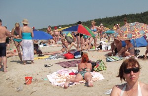 Plaża ciasna, ale piaszczysta i prawie południowa Fot. Lucja Stankevičiūtė