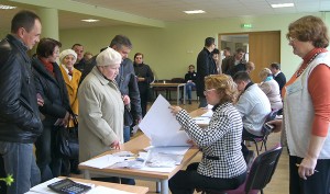 Wybory cieszyły sie wielką frekwencją Fot. Marian Paluszkiewicz