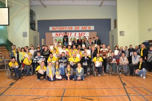 Do rywalizacji sportowej stanęło ponad 50 niepełnosprawnych osób z całego rejonu wileńskiego