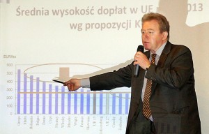 Janusz Wojciechowski zwrócił uwagę na stronę prawną problemów reformy WPR    Fot. Marian Paluszkiewicz