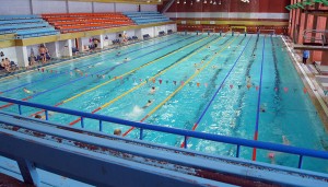 Długość lazdynajskiego basenu odpowiada światowym kryteriom sportowym ― wynosi 50 metrów Fot. Marian Paluszkiewicz