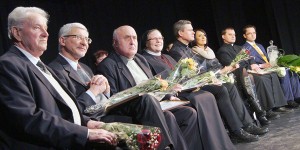 Szanowne grono laureatów konkursu „Polak Roku 2012” Fot. Marian Paluszkiewicz