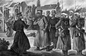 Wieszatiel w Wilnie (grafika z 1863-1913. Album Powstania Styczniowego — w pięćdziesiątą rocznicę, Lwów 1913