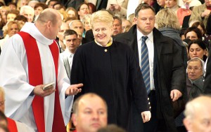 Prezydent Dalia Grybauskaite też uczestniczyła w uroczystości Fot. Marian Paluszkiewicz