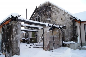 Tak wyglądał dom w styczniu 2013 roku Fot. Marian Paluszkiewicz