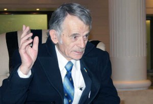 Mustafa Dżemilew, przewodniczący Medżylisu Tatarów Krymskich, deputowany do Najwyższej Rady Ukrainy<br/>Fot. Marian Paluszkiewicz