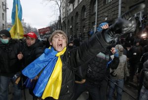Opozycja domaga się odejścia prezydenta Janukowycza   Fot. ELTA