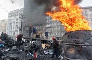 Sytuacja w ukraińskiej stolicy i państwie coraz bardziej jest dramatyczna Fot. Elta