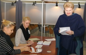 Zdaniem większości ekspertów, tegorocznych wyborów Grybauskaitė raczej nie uda się wygrać już w pierwszej turze Fot. Marian Paluszkiewicz