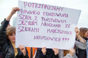 Żądania polskich uczniów i rodziców są notorycznie ignorowane Fot. Marian Paluszkiewicz