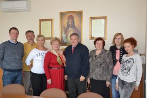 Delegację Gminy Kosakowo przywitała mer Samorządu Rejonu Wileńskiego Maria Rekść