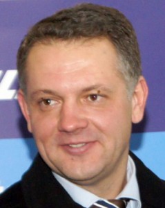 Lider Ruchu Liberałów Eligijus Masiulis     Fot. Marian Paluszkiewicz