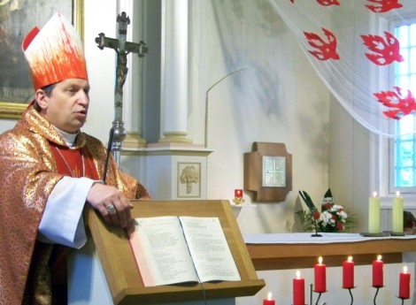 Ks. biskup Diecezji Wilkawiskiej, uczestnik Synodu, Ekscelencją Rimantas Norvilas Fot. archiwum