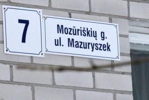 Poprzez zakazanie użycia dwujęzycznych tablic Litwa „naruszyła swoje międzynarodowe zobowiązania” Fot. Marian Paluszkiewicz
