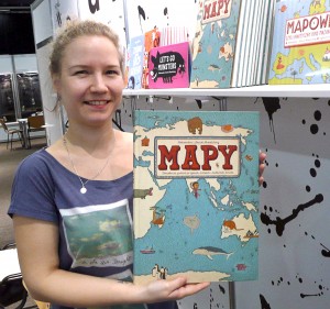 Książka „Mapy” Aleksandry i Daniela Mizielińskich została wydana w języku litewskim Fot. Justyna Giedrojć