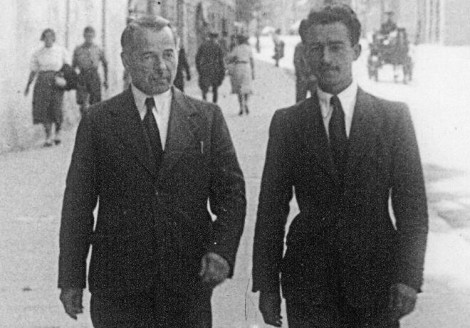 Olgierd (ojciec) i Sergiusz Kościałkowski w Wilnie (maj 1938 r.)