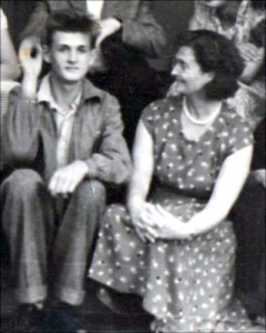 Zofia Gulewicz z synem Włodzimierzem