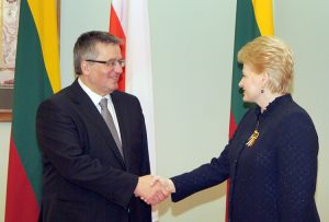 Bronisław Komorowski i Dalia Grybauskaitė Fot. Marian Paluszkiewicz