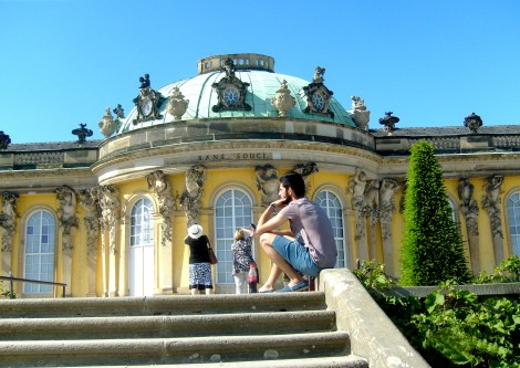 Okazały Pałac Sanssouci w Poczdamie Fot. Janina Biesiekierska