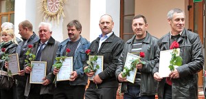  Podczas święta tradycyjnie zostali też nagrodzeni najlepsi tegoroczni rolnicy rejonu wileńskiego Fot. Marian Paluszkiewicz 