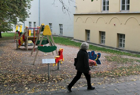 Mer Šimašius twierdzi, że plac zabaw przy Ambasadzie RP powinien być zachowany nawet podczas trwania prac budowlanych Fot. Marian Paluszkiewicz 