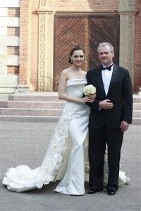 W 2008 r. w pałacu odbyło się huczne wesele Pinkevičiusa z Astą Valentaitė  Fot. archiwum
