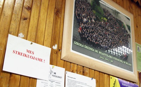 Z danych MON wynika, że w poniedziałek strajk rozpoczęły 233 placówki oświatowe Litwy Fot. Marian Paluszkiewicz