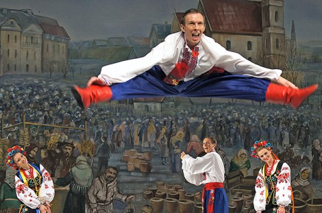  German Komorowski jako tancerz zespołu „Wileńszczyzna“ Fot. Marian Paluszkiewicz