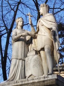 g Pomnik królowej Jadwigi i Władysława Jagiełły w Krakowie stanął na pamiątkę 500. rocznicy unii Polski z Litwą 