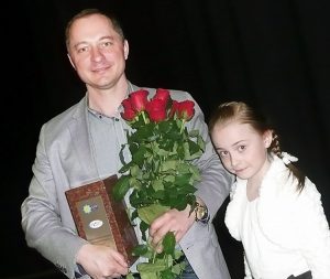 Bernard Niewiadomski z córką Magdą Fot. Justyna Giedrojć