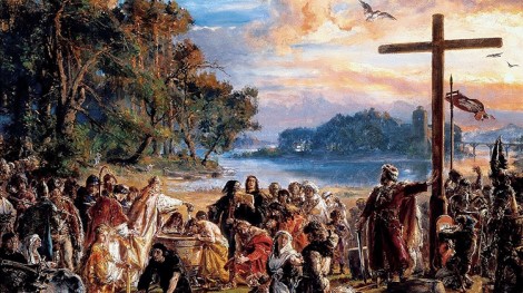 Zaprowadzenie chrześcijaństwa w Polsce – obraz olejny Jana Matejki Fot. archiwum