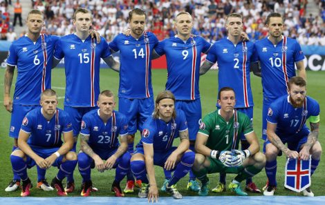 Reprezentacja Islandii dokonała największej niespodzianki podczas Euro 2016 i pokonała w 1/8 finału Anglię 2:1 Fot. EPA-ELTA