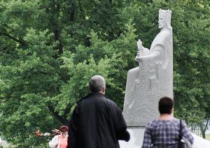 Pomnik Mendoga w Wilnie Fot. Marian Paluszkiewicz