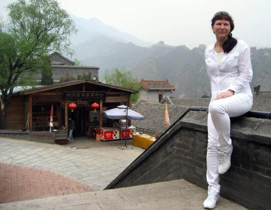 Przy chińskim murze Fot. archiwum Liliany Narkowicz