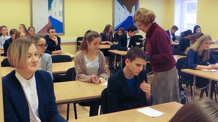 W konkursie o tytuł mistrza ortografii wzięło udział 35 uczniów ze szkół polskich na Wileńszczyźnie Fot. autorka