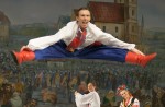 Solista baletu onże choreograf German Komarowski w ukraińskim „hopaku” Fot. Marian Paluszkiewicz