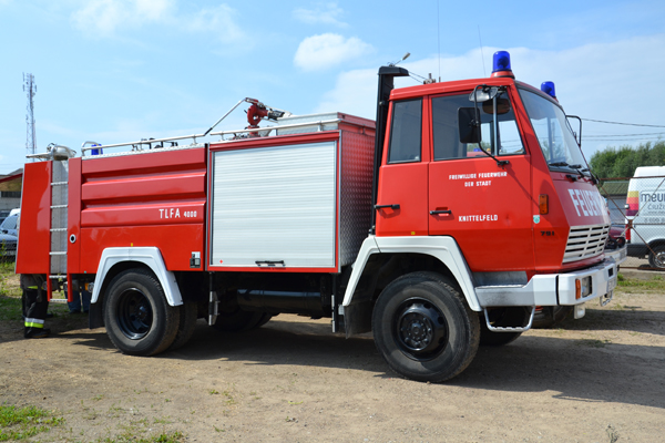 Wóz strażacki Steyr 791-TLF 4000 stacjonuje obecnie w Awiżeniach Fot. archiwum ASRW