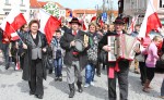 Jak mówili uczestnicy pochodu, dał on im poczucie jedności rodaków na Litwie Fot. Marian Paluszkiewicz