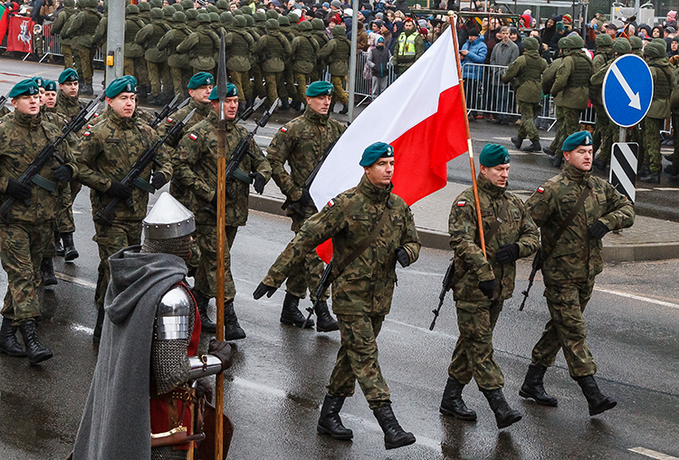 Defilada wojskowa z okazji 100. rocznicy odrodzenia sił zbrojnych Litwy