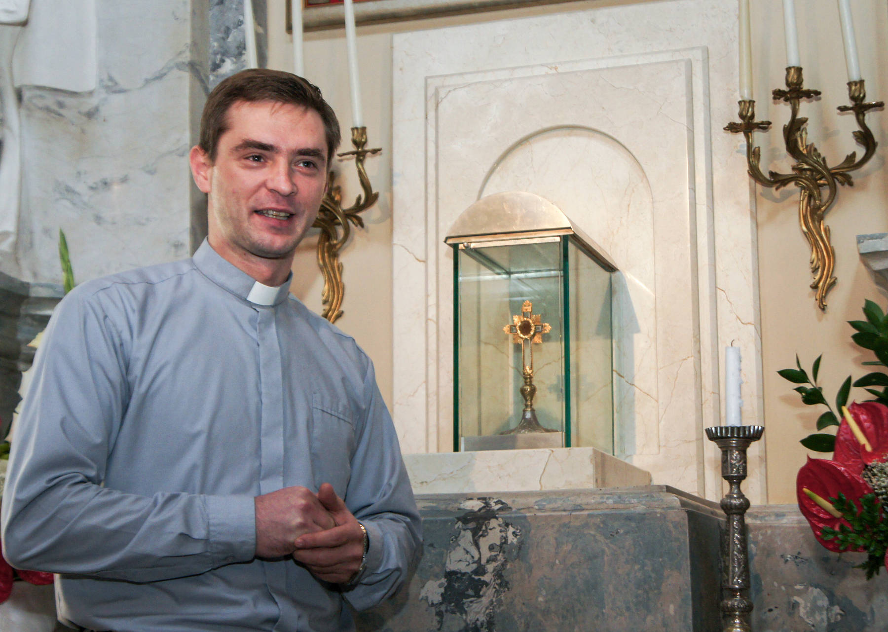 Ks. Andrzej Szuszkiewicz, rektor Wyższego Seminarium Duchownego św. Józefa w Wilnie. 