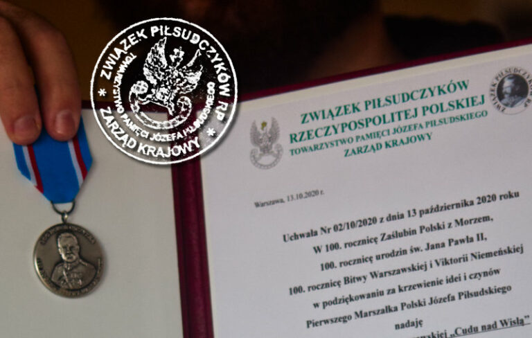 Związek Piłsudczyków nadał medale z okazji 100. rocznicy Bitwy Warszawskiej