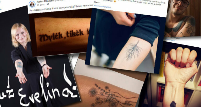 Andrius Kubilius i internauci z odsieczą — obnażają tatuaże dla Dobrowolskiej