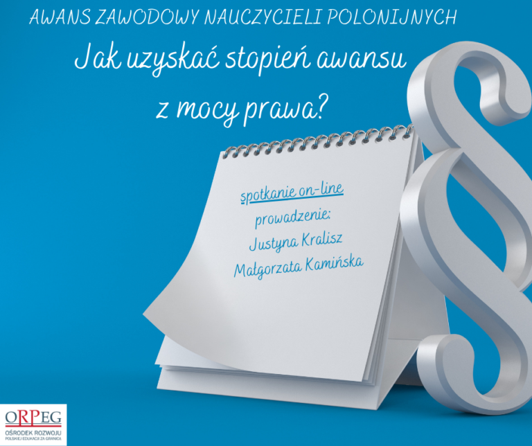 Awans zawodowy nauczycieli polonijnych – bezpłatne szkolenie