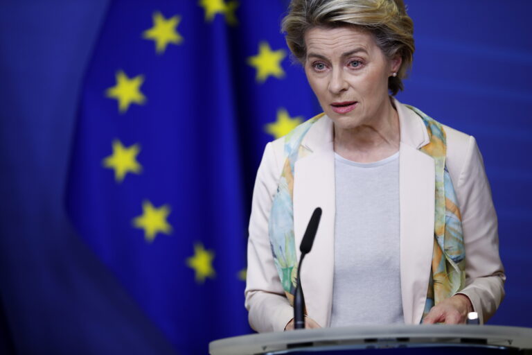 Przewodnicząca Komisji Europejskiej Ursula von der Leyen w Brukseli