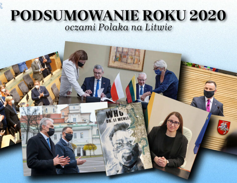 Kolaż migawek 2020 z życia Polaka na Litwie, podsumowanie roku.