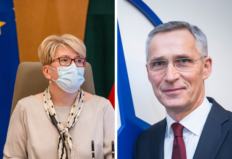 Šimonytė i Stoltenberg omówili możliwość zorganizowania szczytu NATO na Litwie