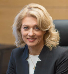 Portret Sonaty Jarmalaitė, tymczasowej dyrektorki Narodowego Instytutu Raka na Litwie.