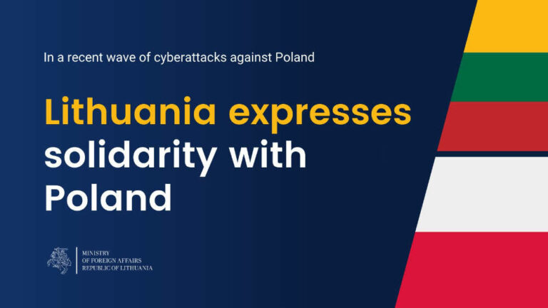 MSZ Litwy solidaryzuje się z Polską w związku z cyberatakami. „Takie działania muszą mieć konsekwencje”